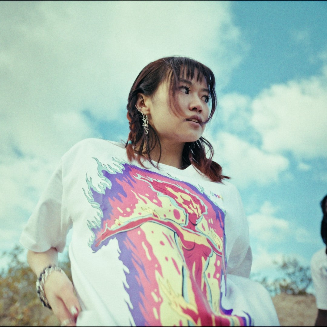 World on Fire Tee by Coin