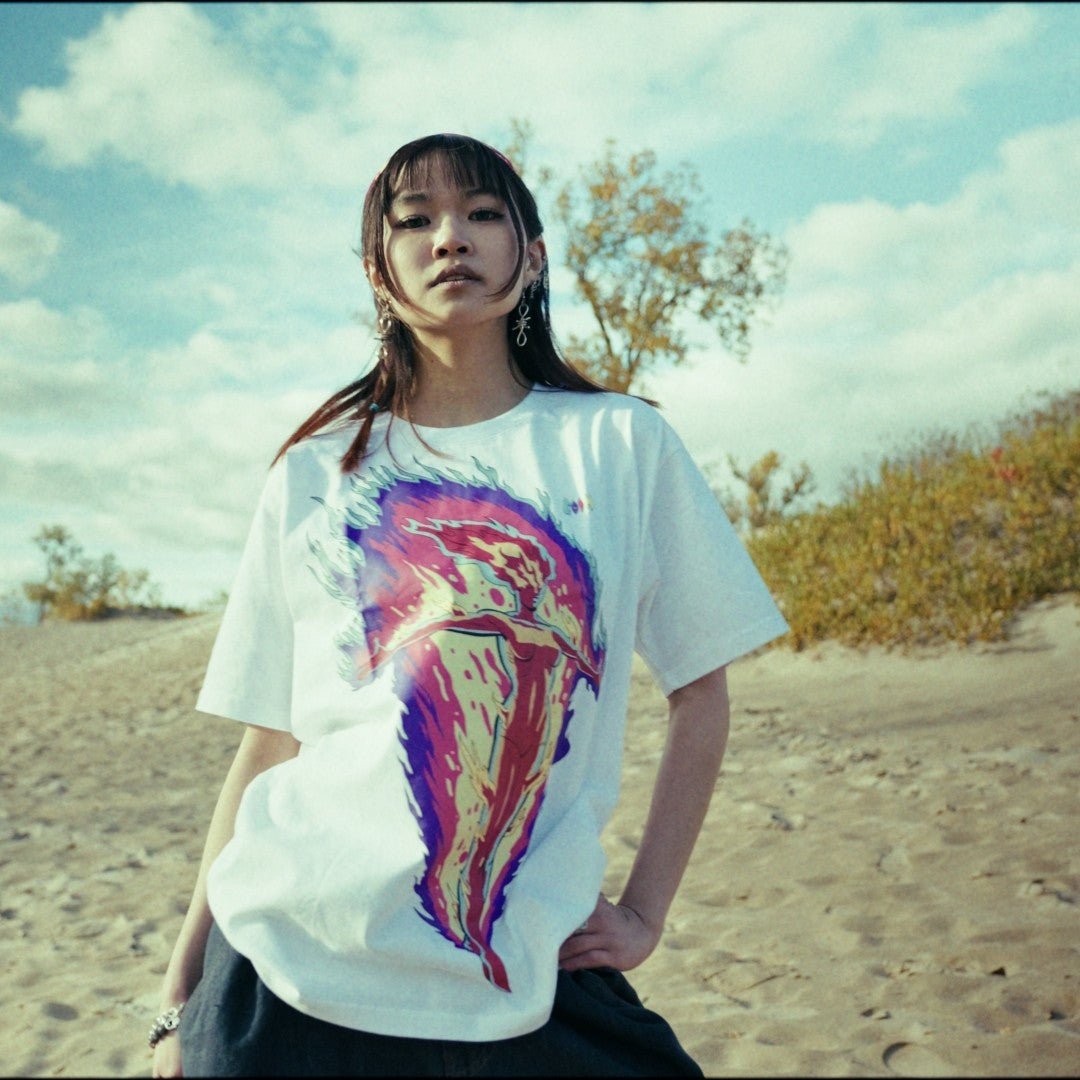 World on Fire Tee by Coin